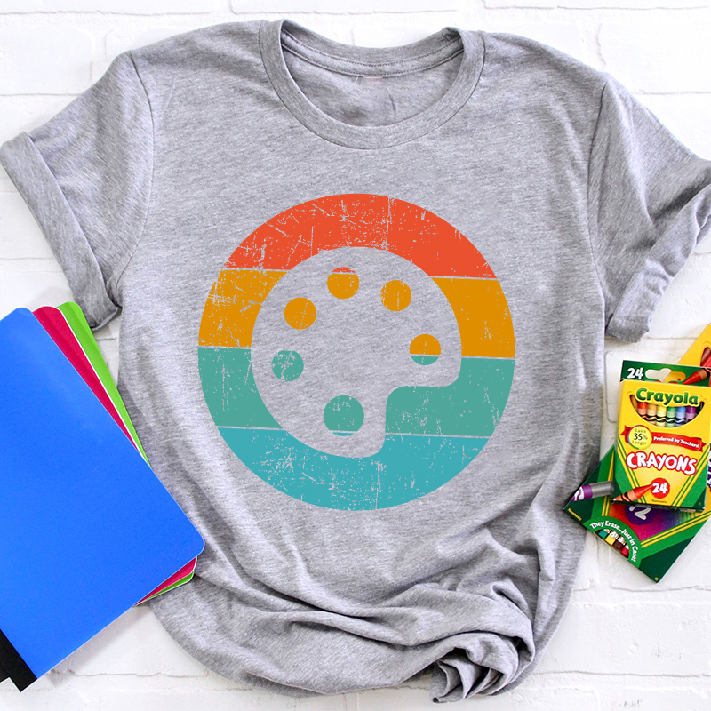 Paint Palette Art Teacher T-Shirt