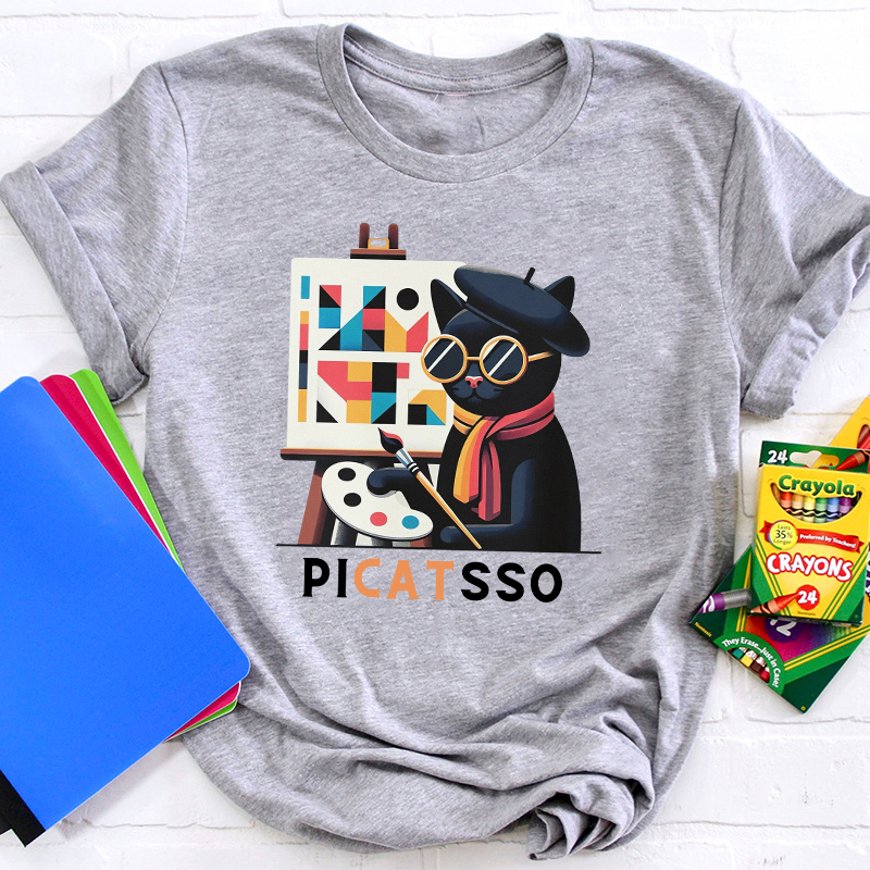 Funny Art Picatsso Teacher T-Shirt