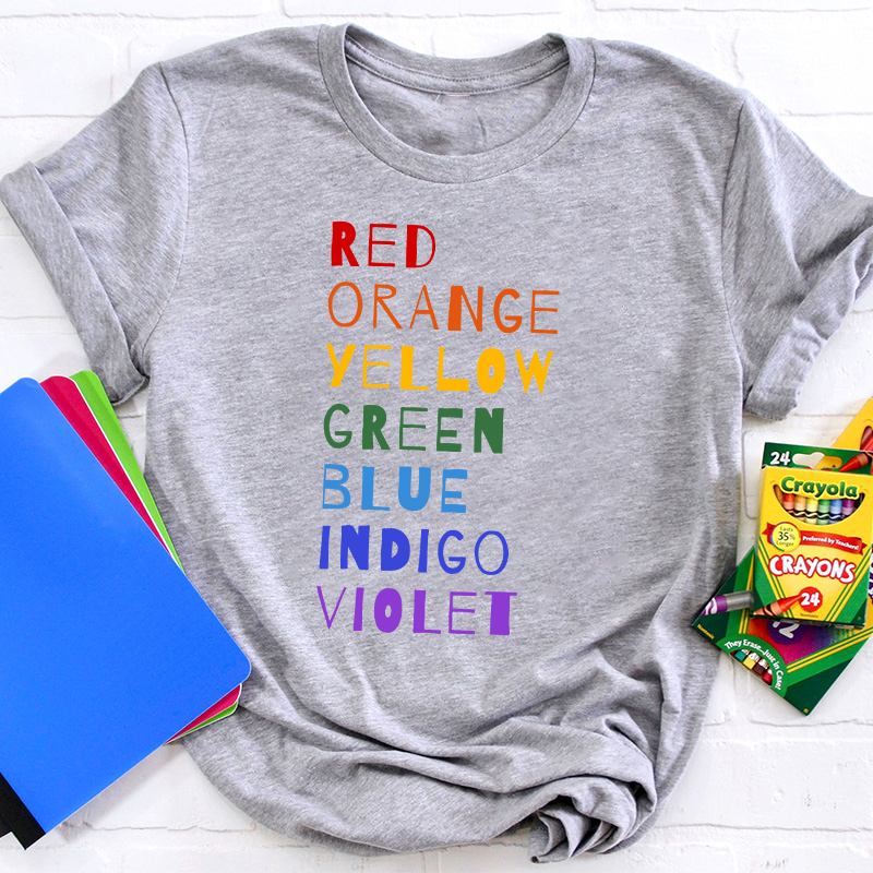 Color Rainbow Art Teacher T-Shirt
