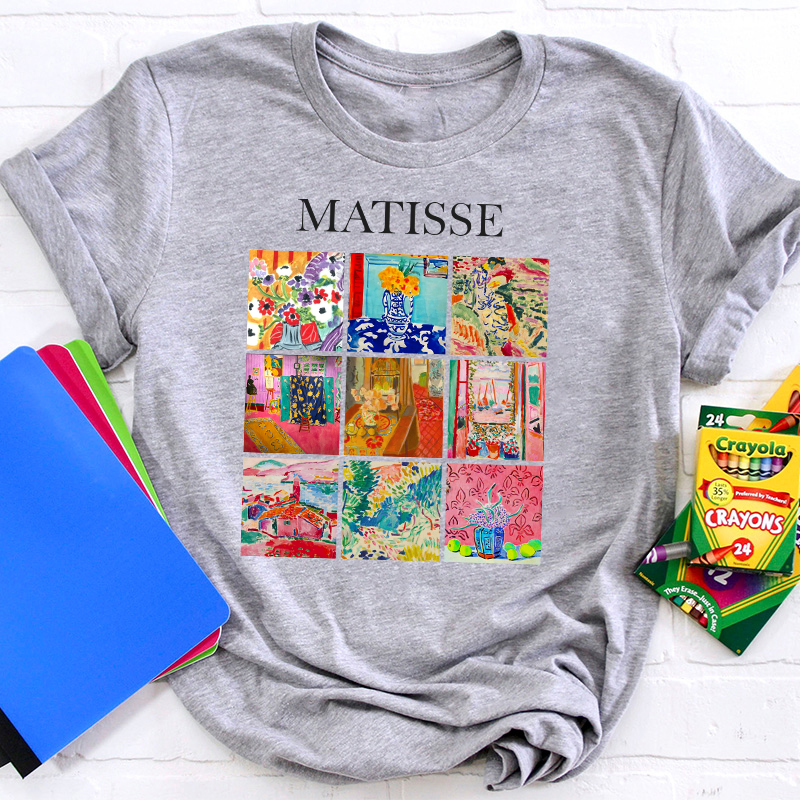 Minimalist Art Design Teacher T-Shirt