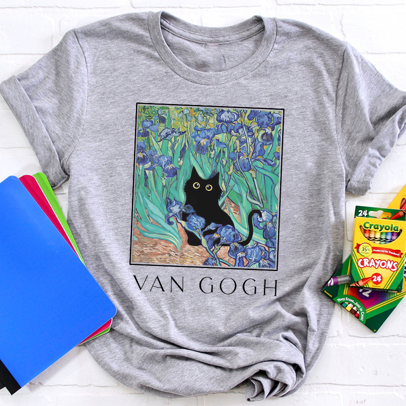 Vincent Cat Art Teacher T-Shirt