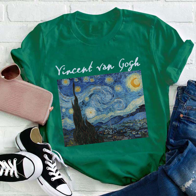 Starry Starry Night Teacher T-Shirt