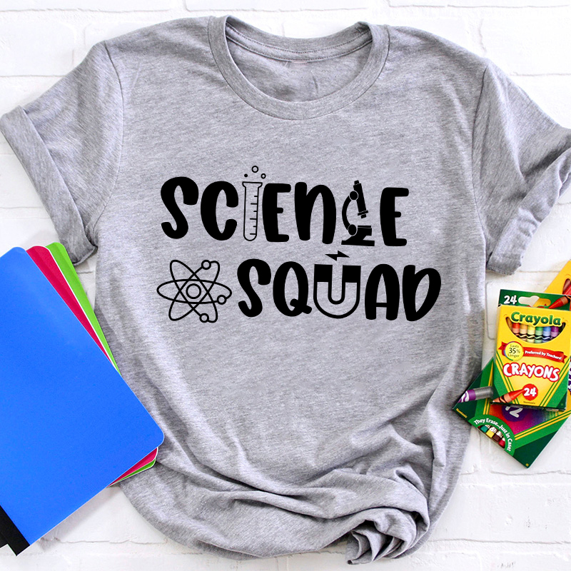 Funny Science Teacher Squad Teacher T-Shirt Sale-Teachersgram