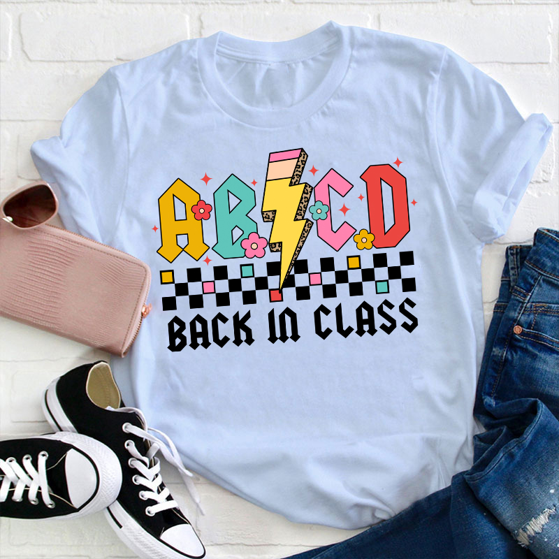 ABCD Back In Class Teacher T-Shirt