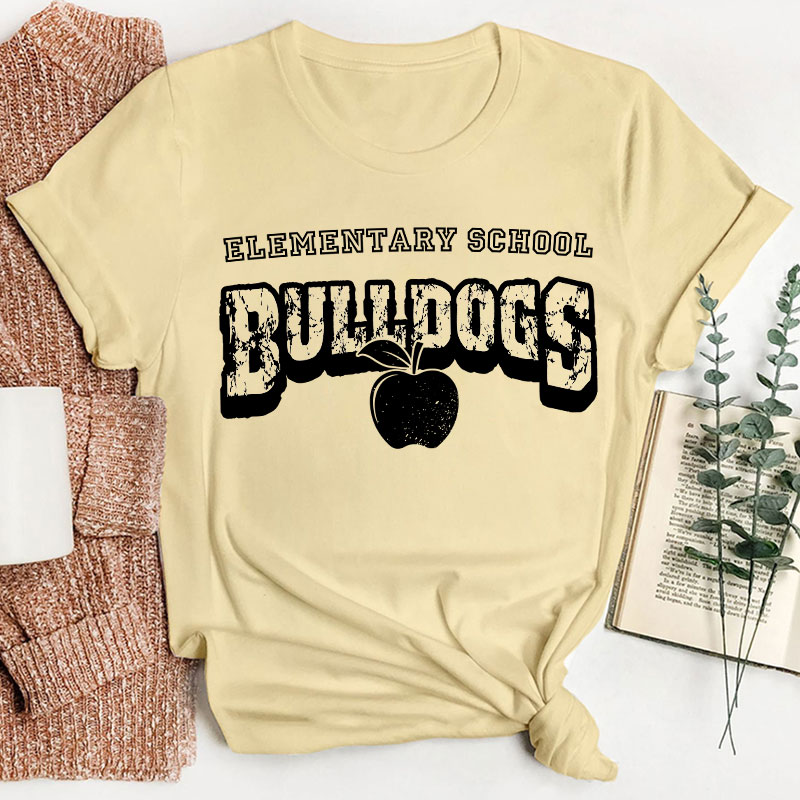 Personalized School Name Mascot And Paw Teacher T-Shirt