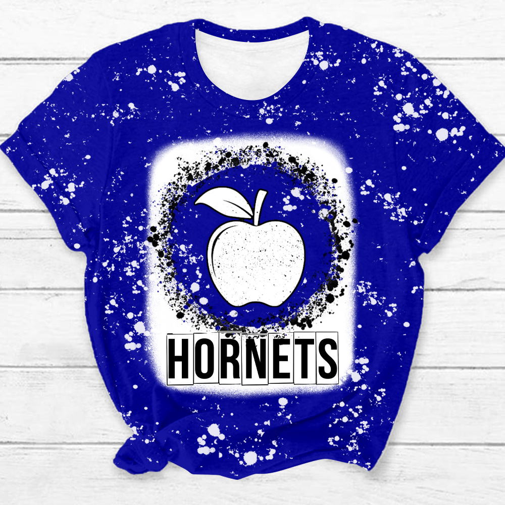 Personalized School Mascot Leopard Paw Teacher Printed T-Shirt