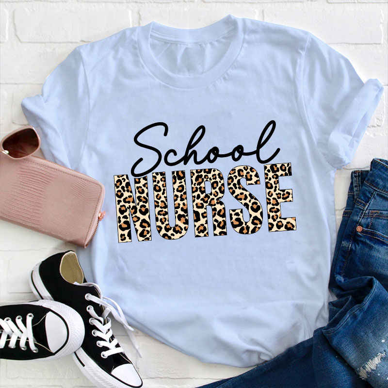 Leopard Print School T-Shirt