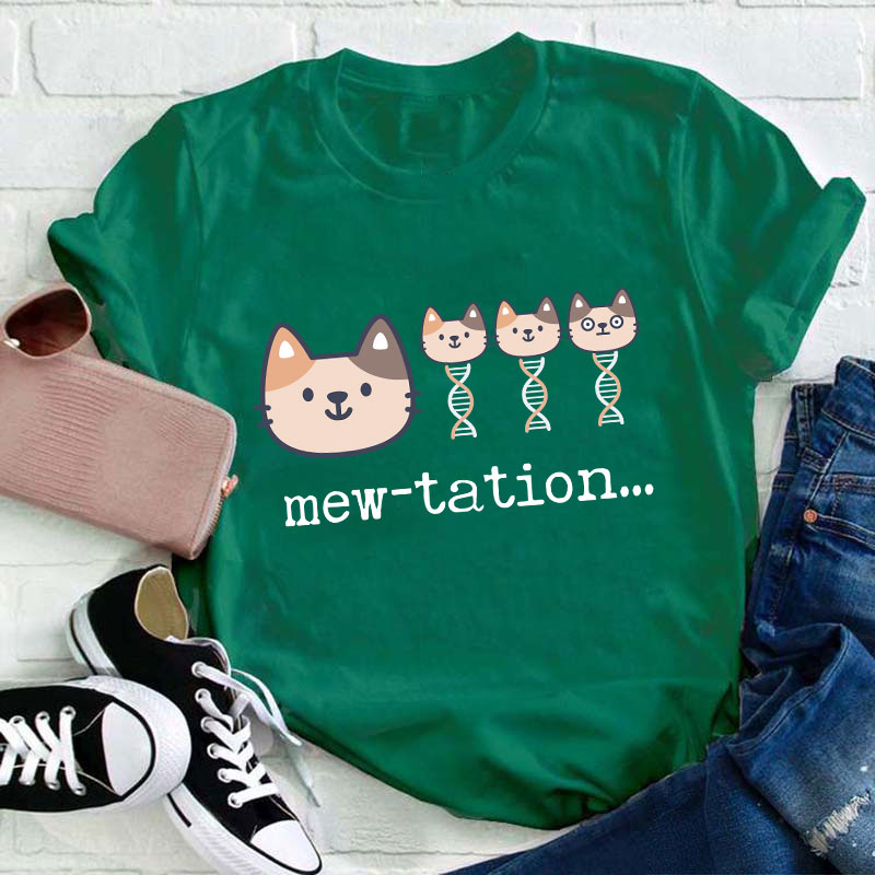 Cat DNA Biochemistry Teacher T-Shirt