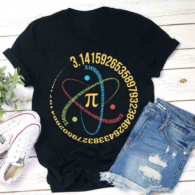 Pi Day Math Teacher Gift Teacher T-Shirt Sale-Teachersgram