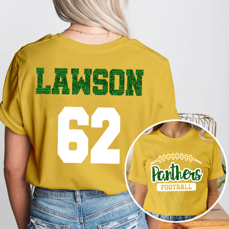 Personalized Mascot And Name Go Warriors Teacher Two Sided T-Shirt