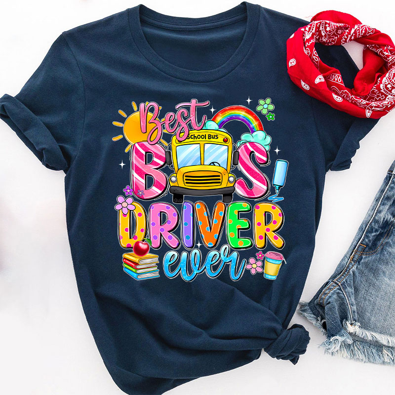 Best Bus Driver Teacher T-Shirt