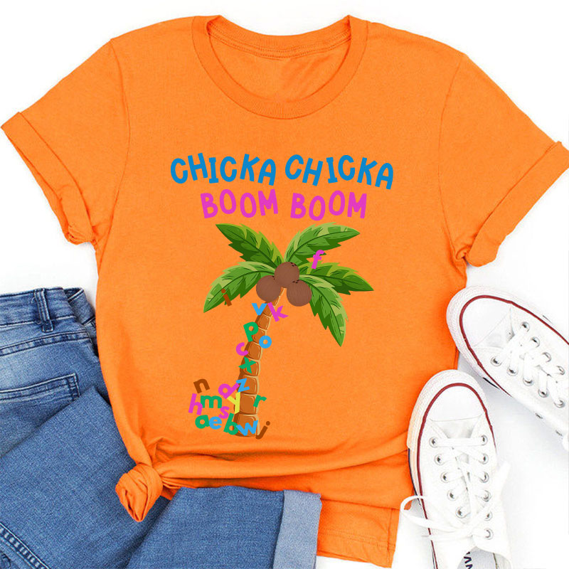 ABCD Chicka Chicka Boom Boom Teacher T-Shirt