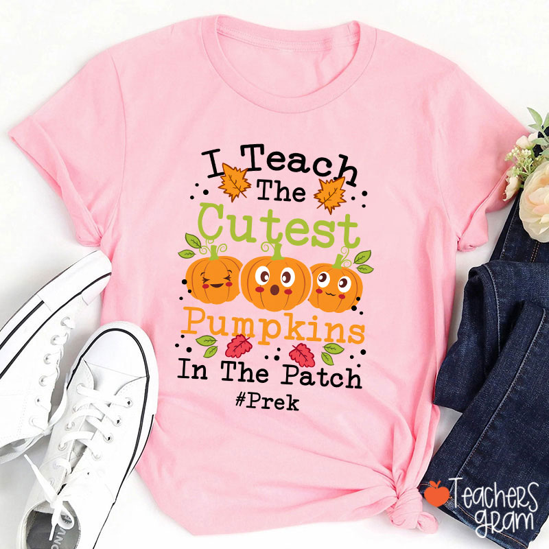 Personalized I Teach The Cutest Pumpkins Pre-k T-Shirt