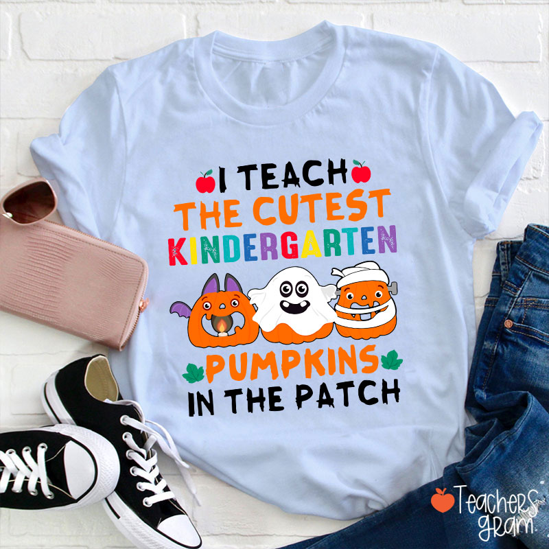 Personalized I Teach The Cutest First Grade Pumpkins In The Patch T-Shirt