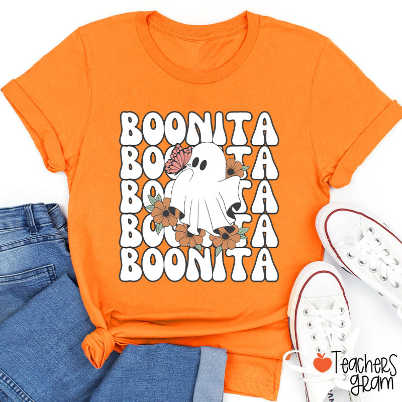 Boonita Cute Ghost Spanish Teacher T-Shirt