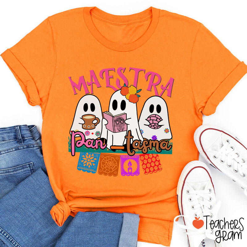 Cute Mexican Ghosts Spanish Teacher T-Shirt