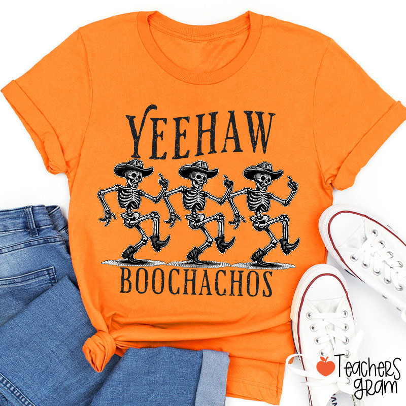 Yeehaw Boochachos Halloween Dance Teacher T-Shirt