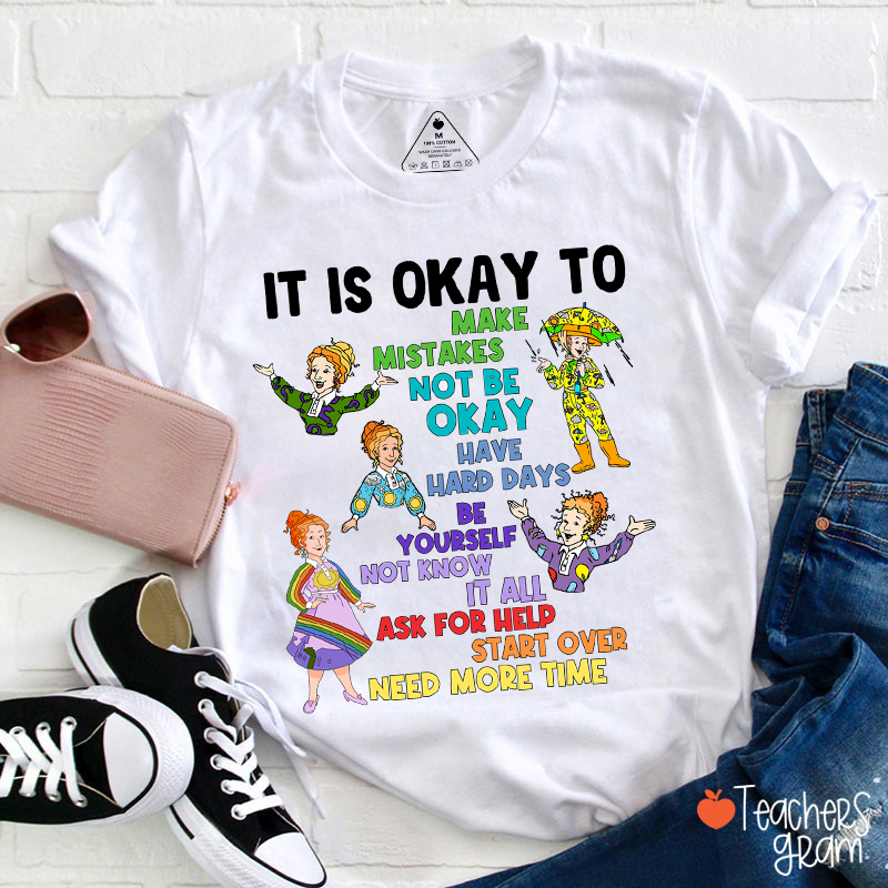 It's Okay To Make Mistakes Teacher T-Shirt Sale-Teachersgram