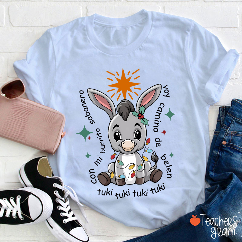 Mi Donkey Mexican Spanish Teacher T-Shirt