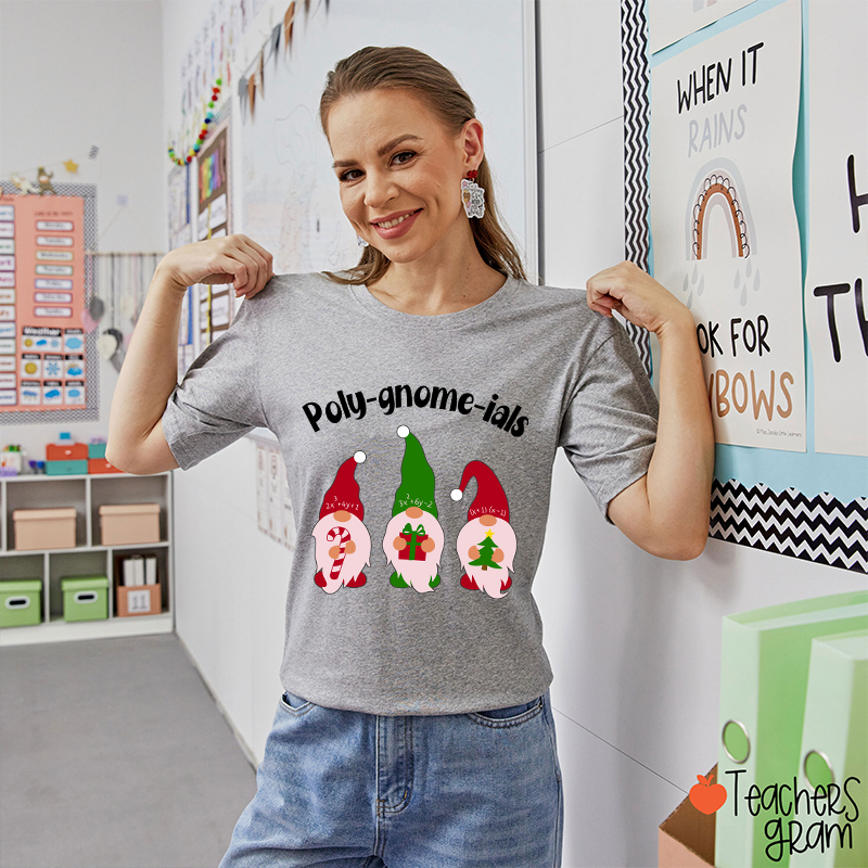 Poly Gnome Ials Math Teacher T-Shirt