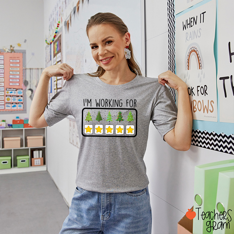 I'm Working For Christmas Break Teacher T-Shirt