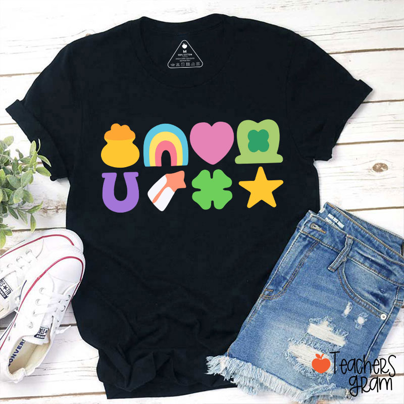 Lucky St Patricks Day Teacher T-Shirt