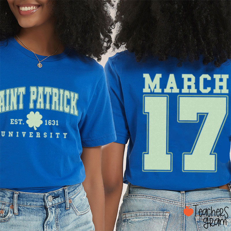 Saint Patrick Teacher Two Sided T-Shirt