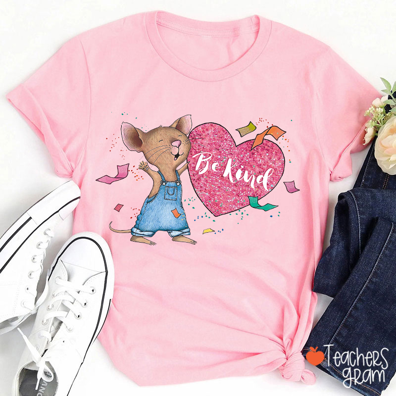 Be Kind Heart Children's Books Valentines Teacher T-Shirt