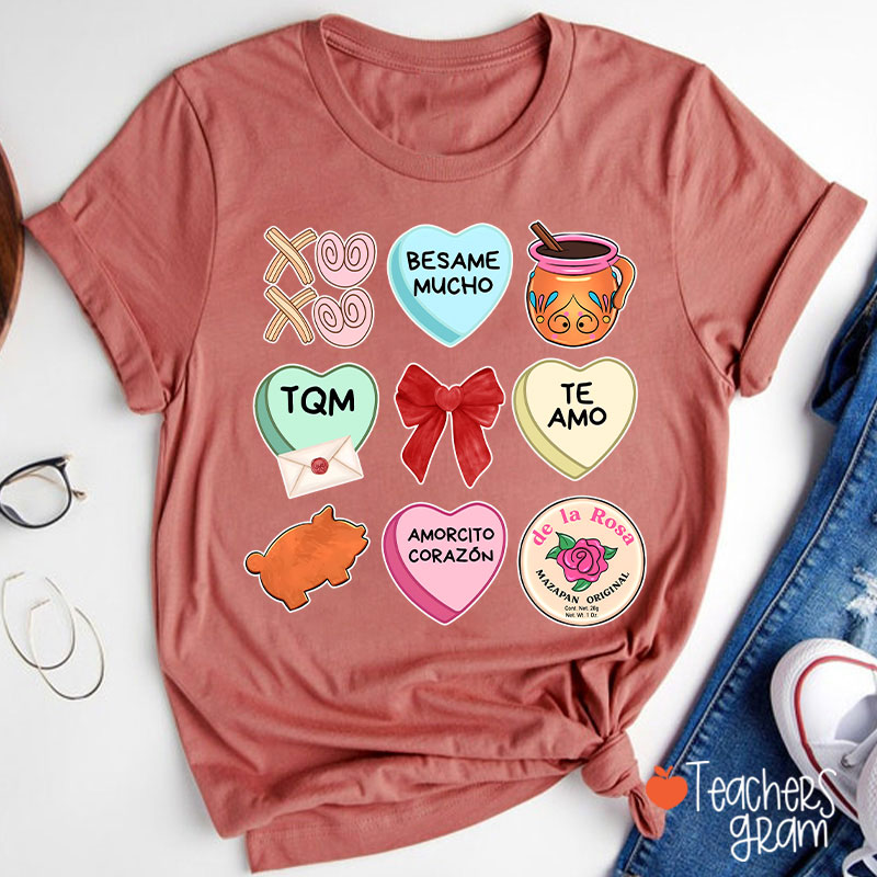 Love Stuff Spanish Teacher T-Shirt