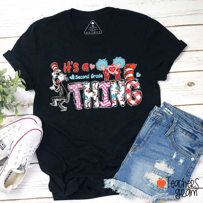 Personalized Grade It's A Reading Thing Teacher T-Shirt