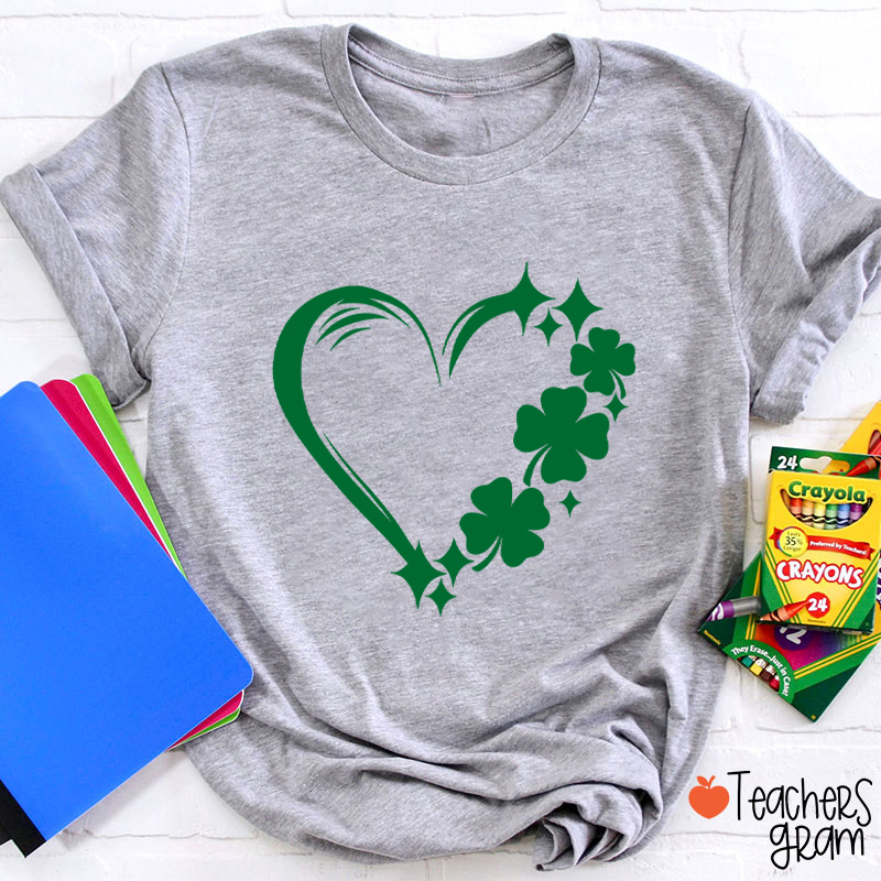Heart Clove Teacher T-Shirt