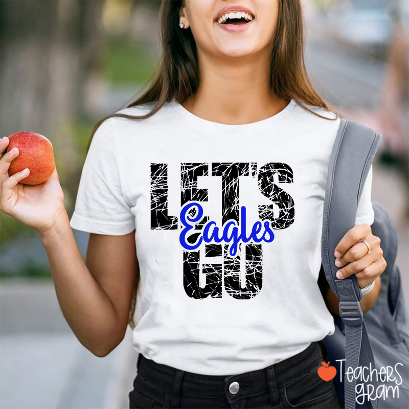 Personalized Mascot Let's Go Teacher T-Shirt