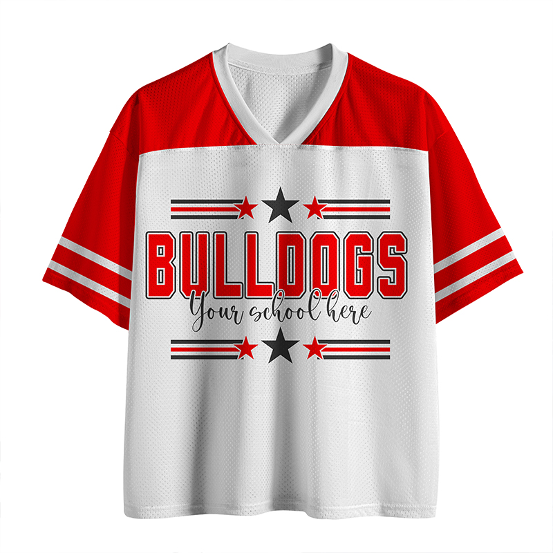 Personalized Star And Stripes Mascot Teacher Mesh Jersey