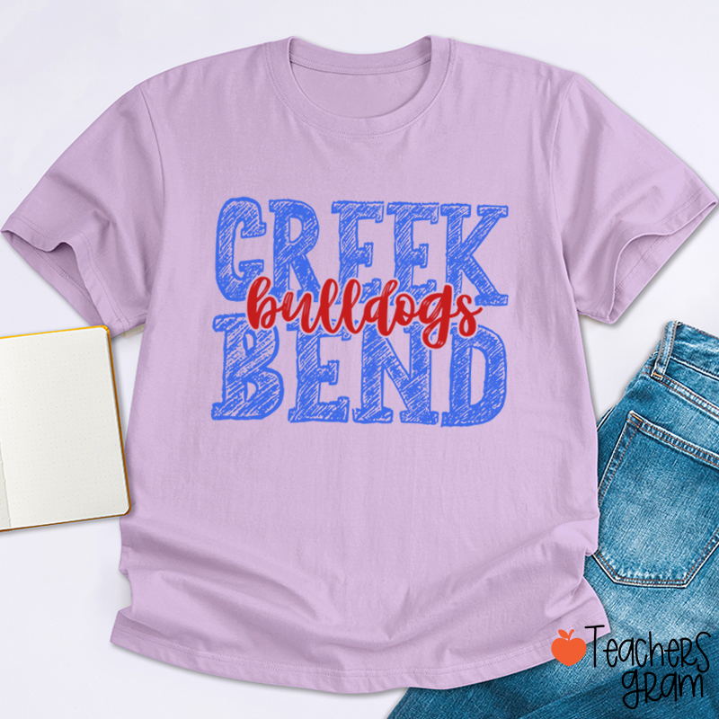 Personalized Mascot And School Name Initials Graffiti Fonts Teacher T-Shirt