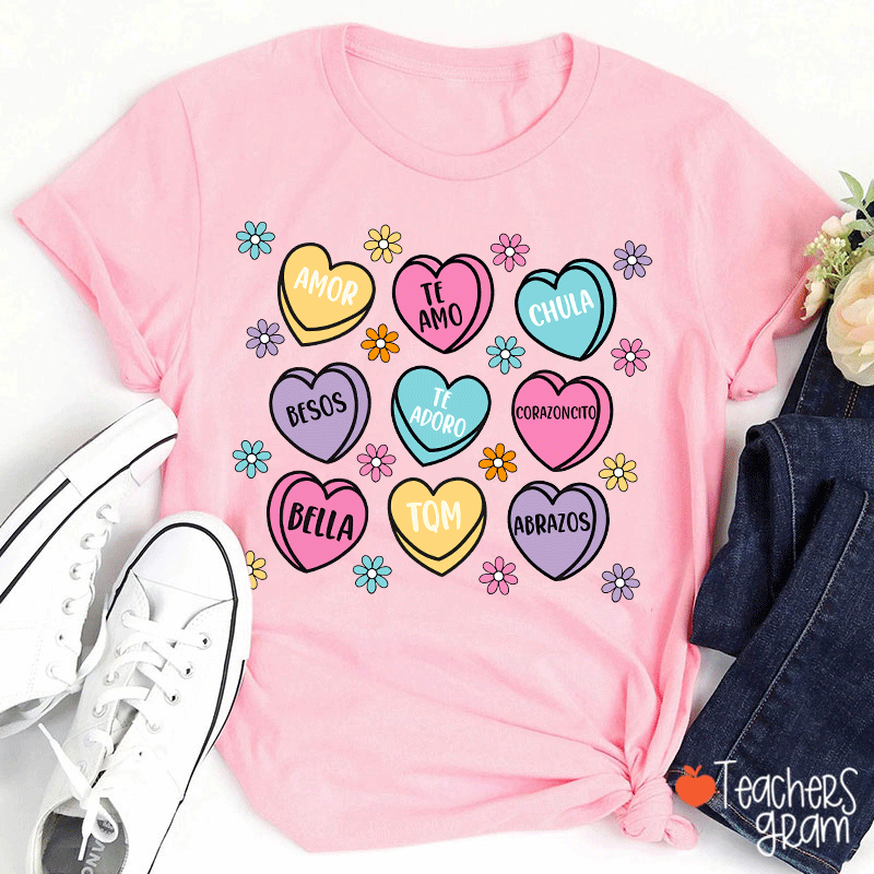 Amor Teamo Chula Spanish Teacher T-Shirt