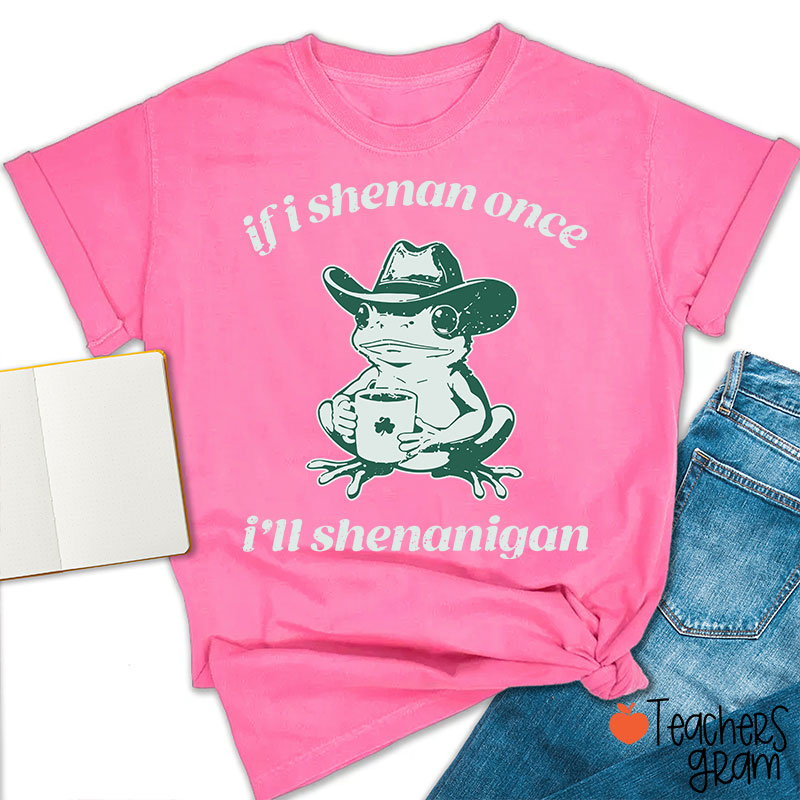 If I Shenan Once I'll Shenanigan Teacher T-Shirt