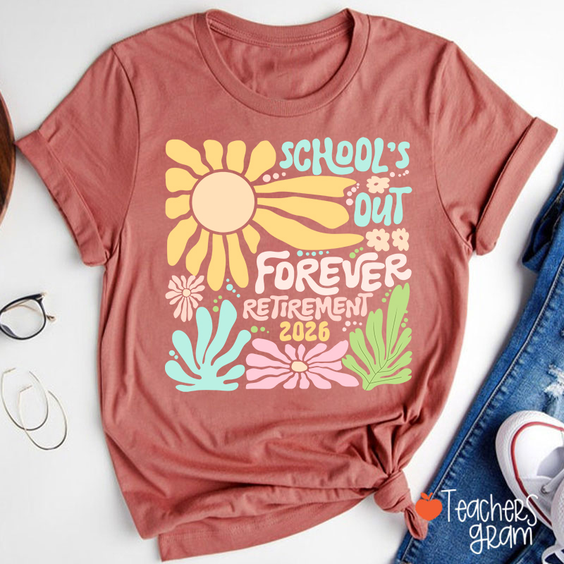 Personalized Colorful Sunflowers And Text Teacher T-Shirt