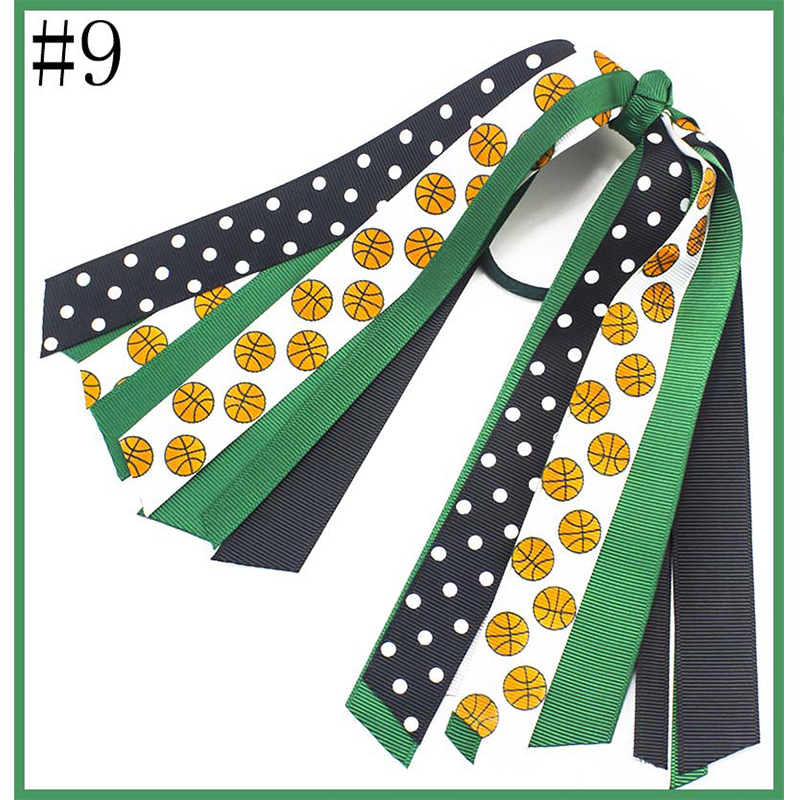 Soccer Ponytail Streamer Hair Ties