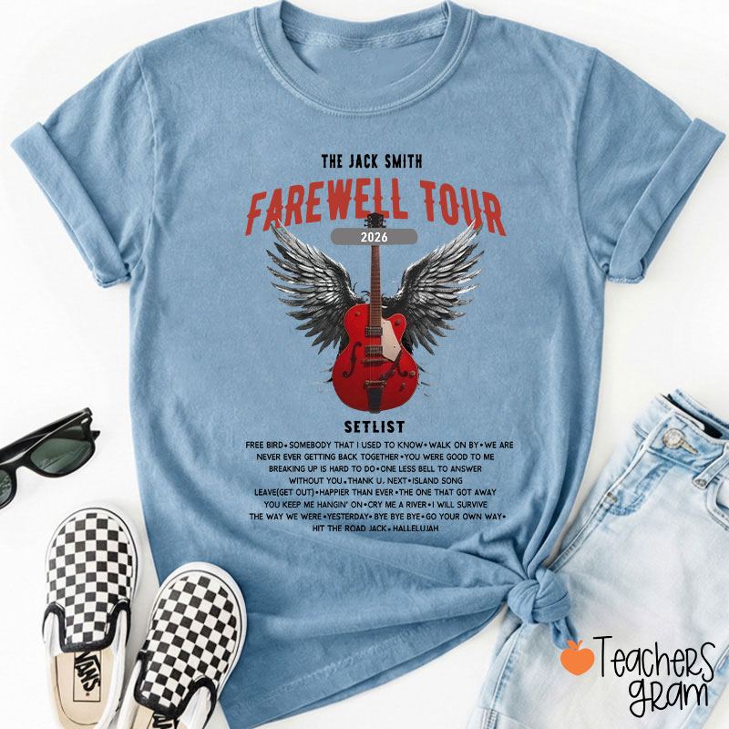 Personalized Retirement Funny Music-themed Teacher T-Shirt