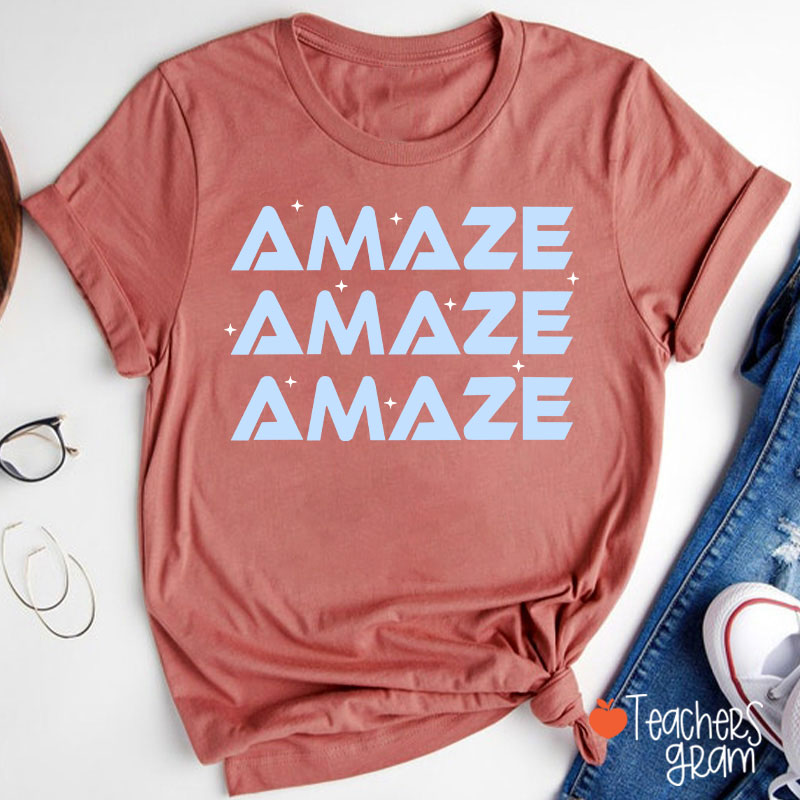 Amaze Amaze Amaze Sci-Fi Book Lover Teacher T-Shirt