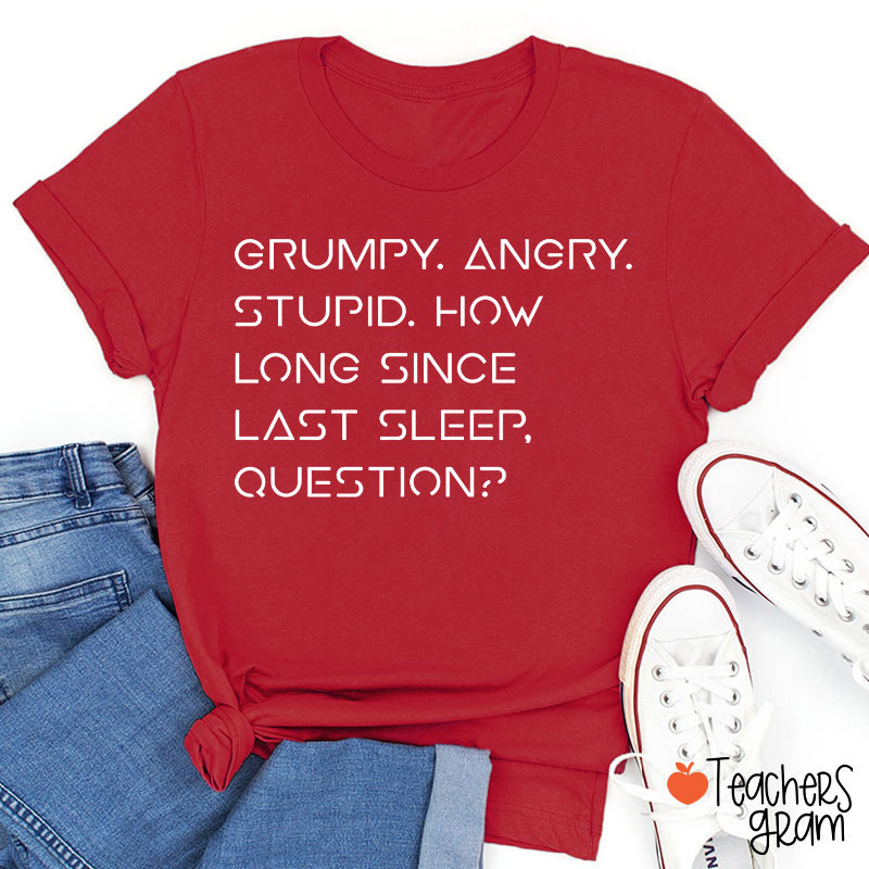 Grumpy Angry Stupid Teacher T-Shirt