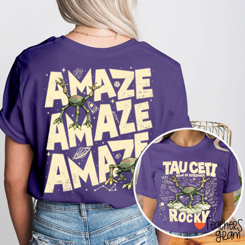 Stone Tau Ceti Home Of Astrophage Teacher Two Sided T-Shirt