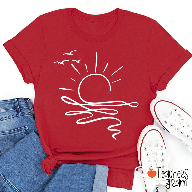 Comfort Colors Sun Ocean Teacher T-Shirt