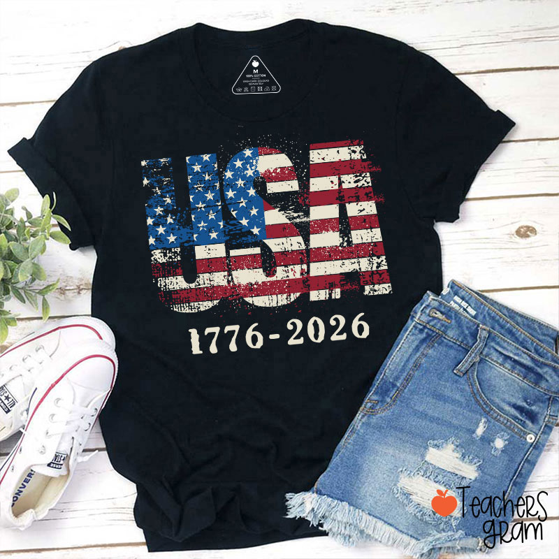 USA 1776-2026 Teacher T-Shirt