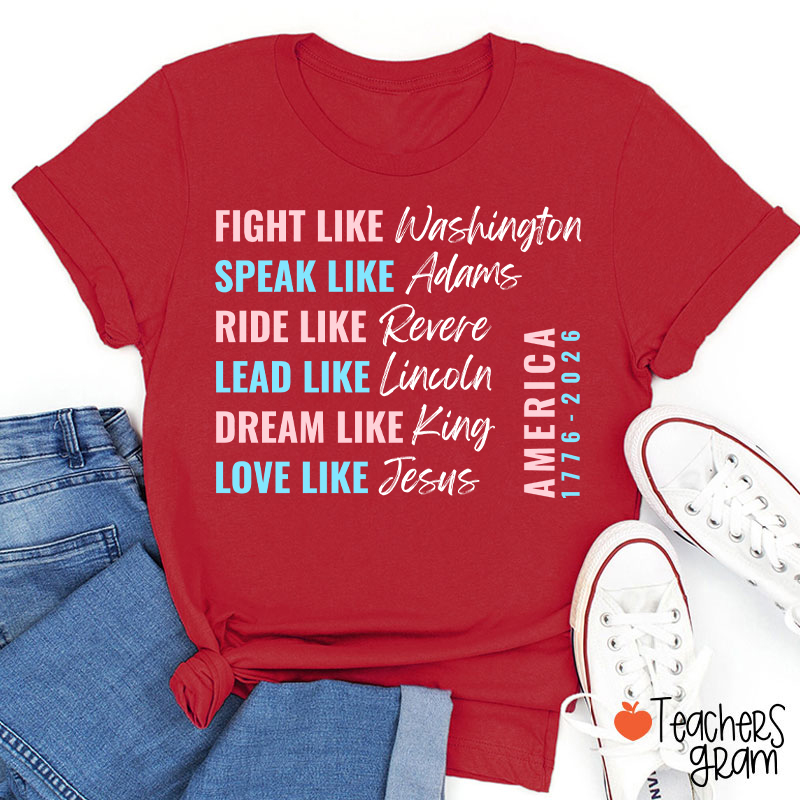 Fight Like Washington Teacher T-Shirt