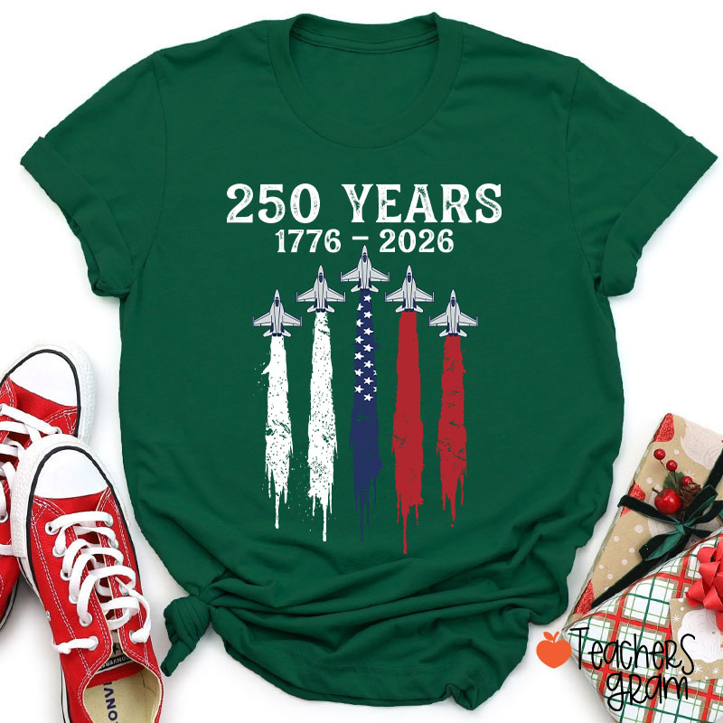 Patriotic Jet Fighter Teacher T-Shirt