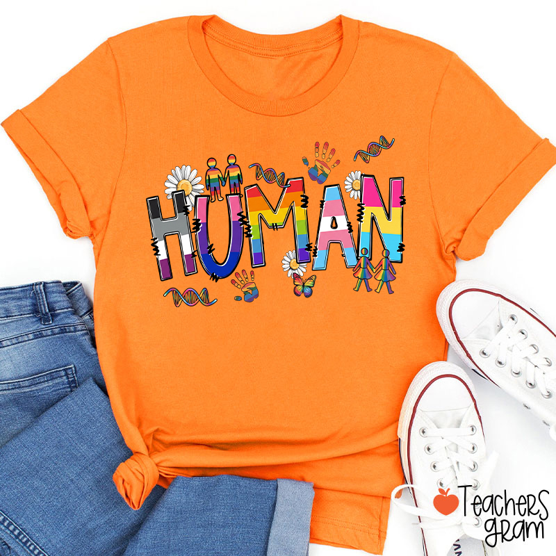 Human Pride Teacher T-Shirt