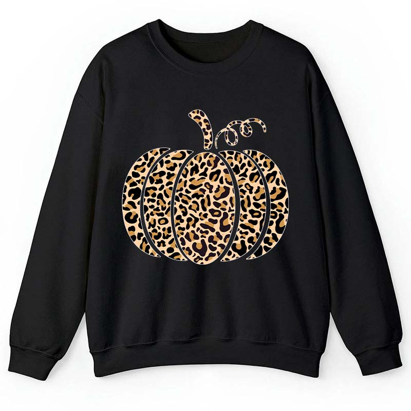 Leopard Pumpkin Teacher Sweatshirt