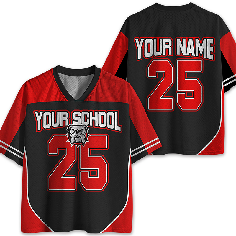 Personalized School Name And Mascot Game Day Teacher Mesh Jersey