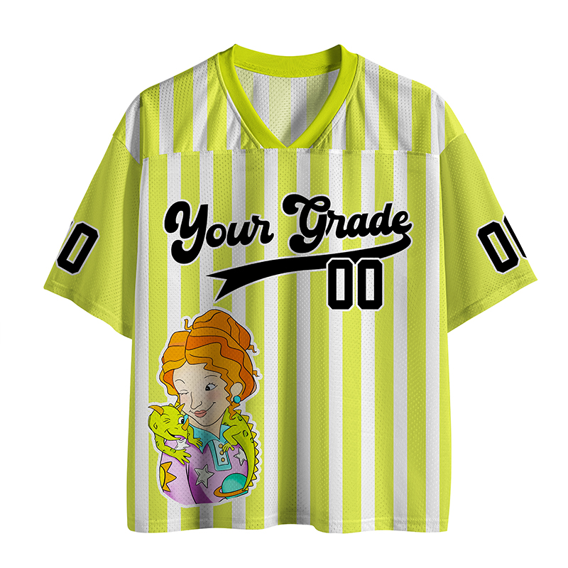 Personalized Grade And Name Take Chances Teacher Mesh Jersey